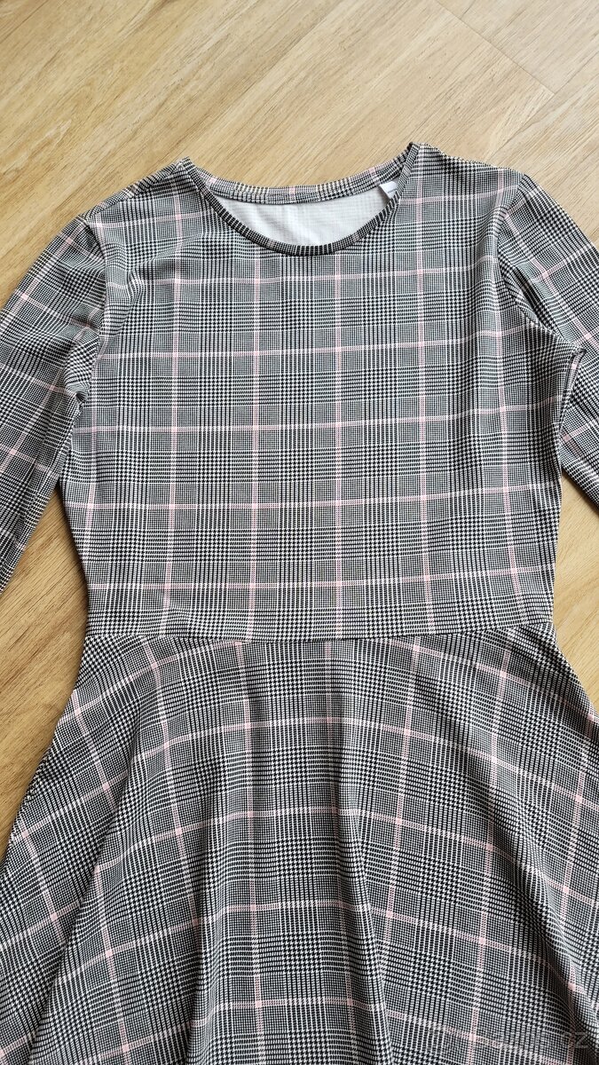 Úplně nové šaty kostkované - vel. 158-164, značka: C&A - 3