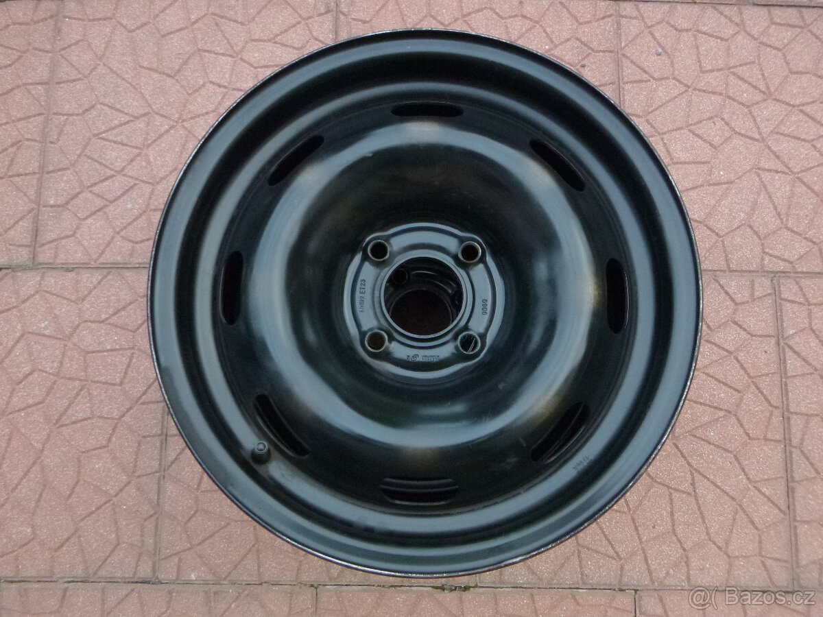 Plechové disky kola sada Citroen Peugeot 4x108 6Jx15 ET23 - 3