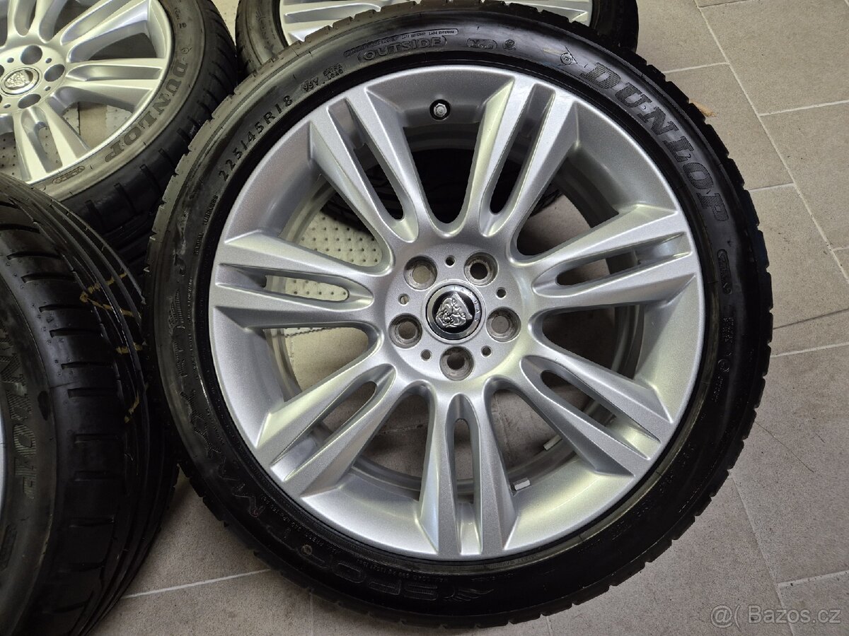 Alu kola Originál Jaguar XE 5x108 Dunlop 225/45/18 TPMS - 3