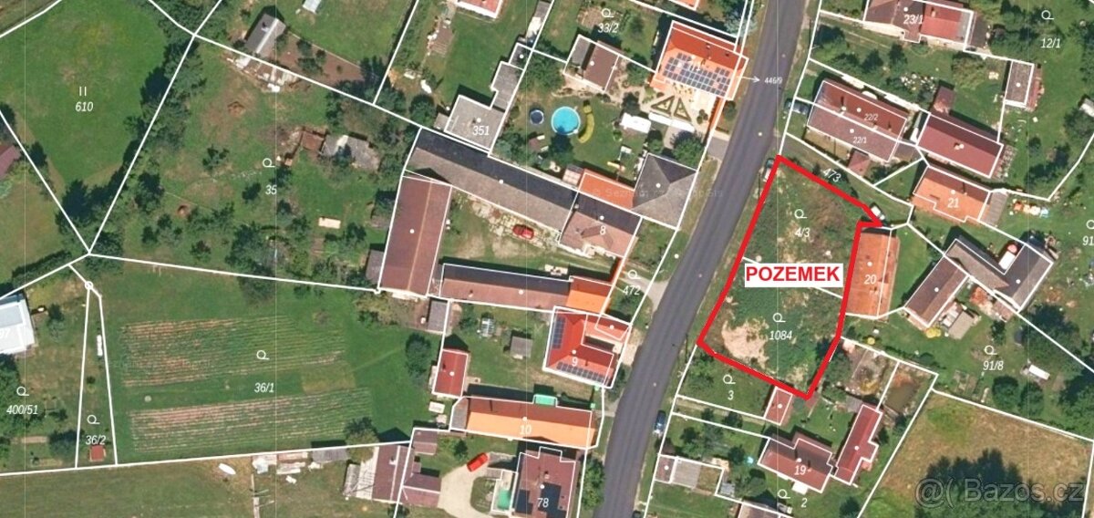 Stavební pozemek 905 m2 v Roudné (3000,-Kč/m2) - 3