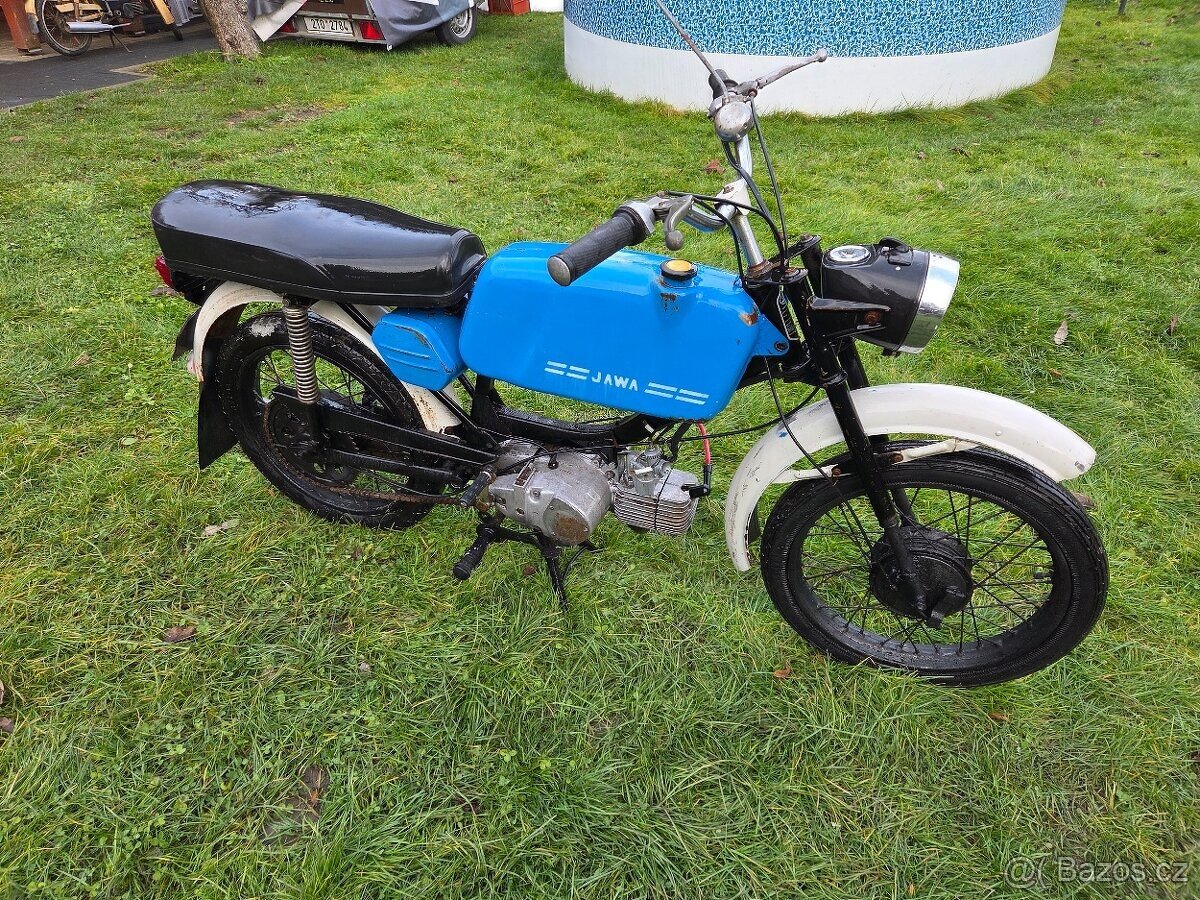 Jawa 23 Mustang bez TP, modrý původní 2. - 3
