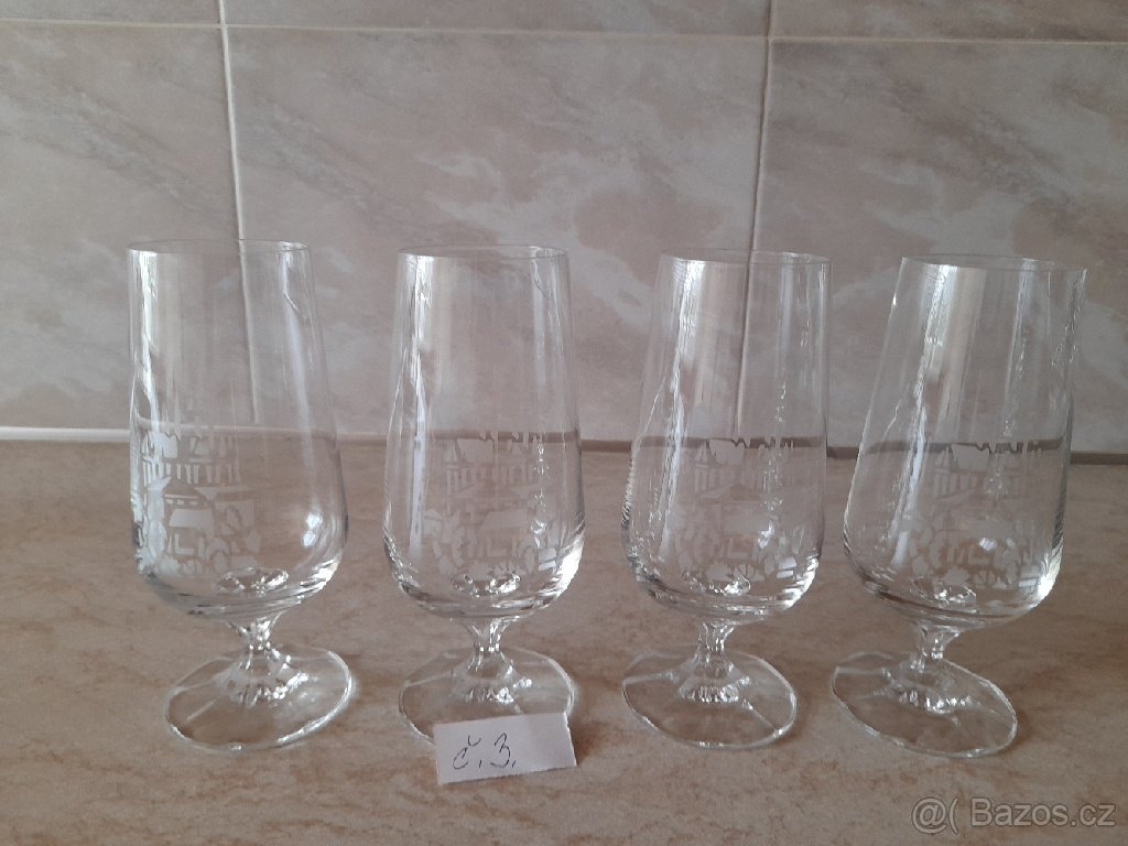 Sklenice na víno, šampus, koňak, likér. - 3