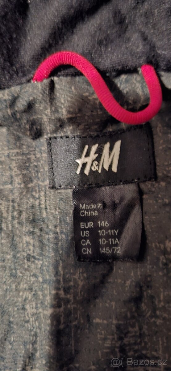 Dětská bunda H&M chlapecká vel.146 - 3