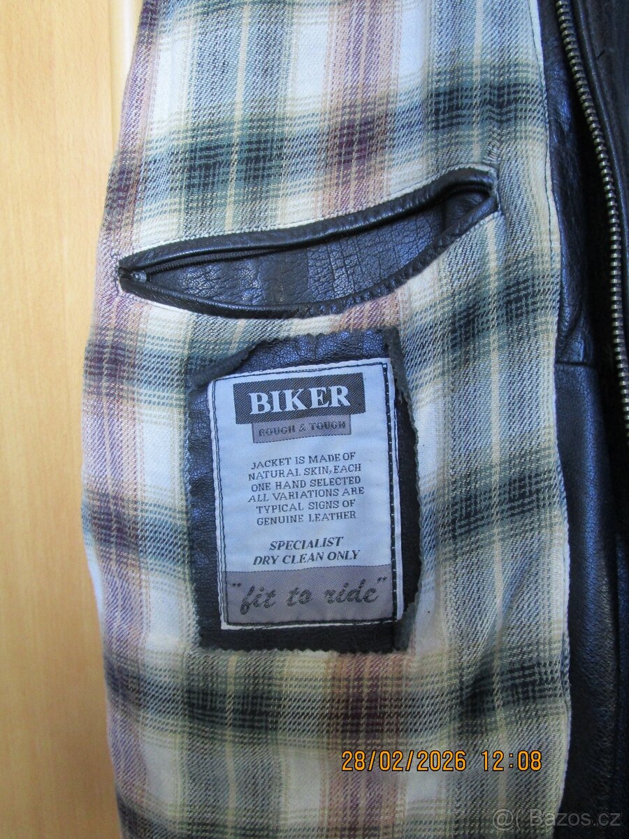 Kožená bunda pánská. Velikost L. - 3