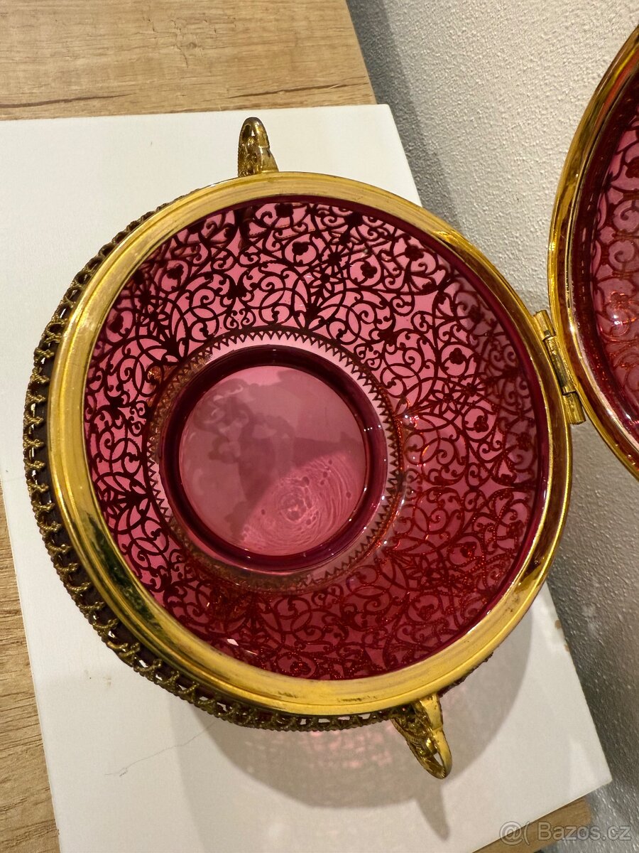 Starožitná šperkovnice 14x12cm - 3