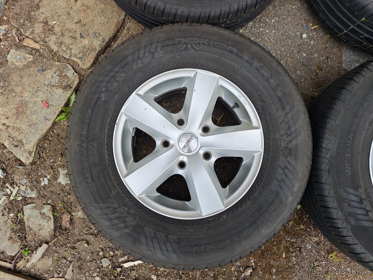 Letní sada 5,5mm - Pneu 245/70 R16 - Alu disky 5x139,7 R16