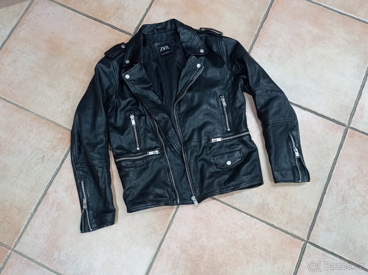 Kožený křivák Zara - M - jako nový - 3
