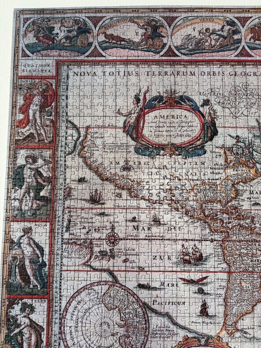 Puzzle historická mapa světa - 3