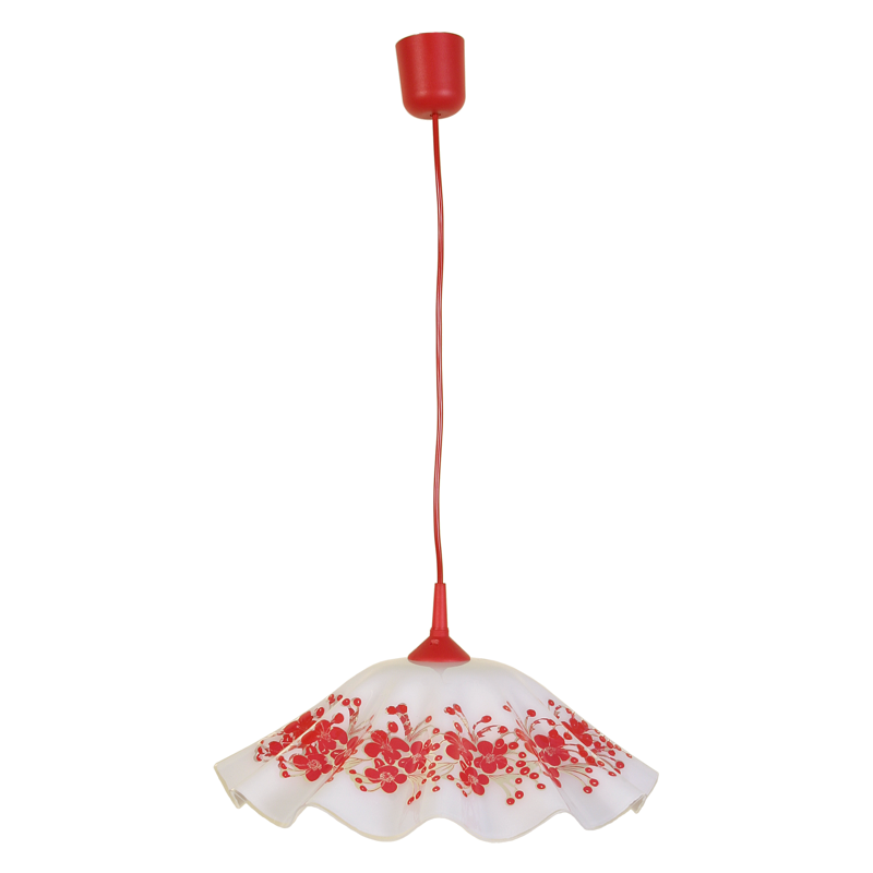 Sukýnka červená kytička - 3