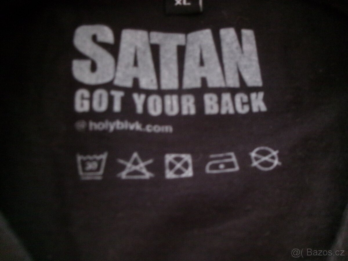 Nové pánské triko HOLY BLVK - +666+. - 3