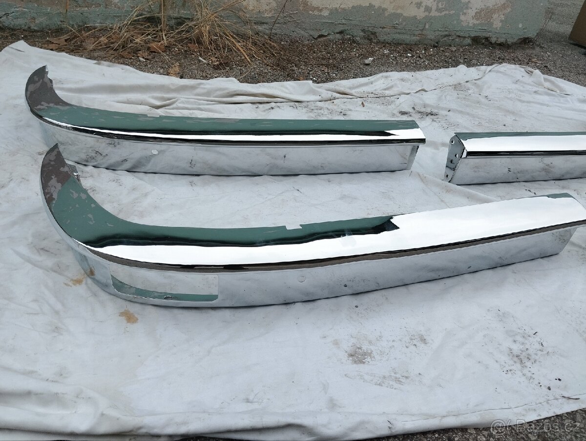 Škoda 100 110 nachromovane narazniky s vyrezom - 3