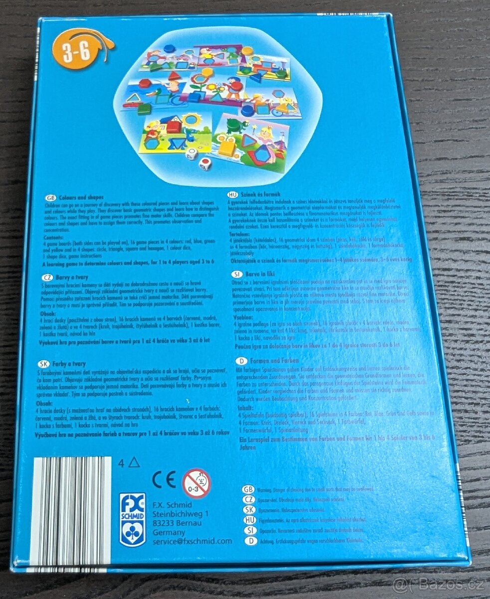 Desková hra pro nejmenší Colours+shapes - 3
