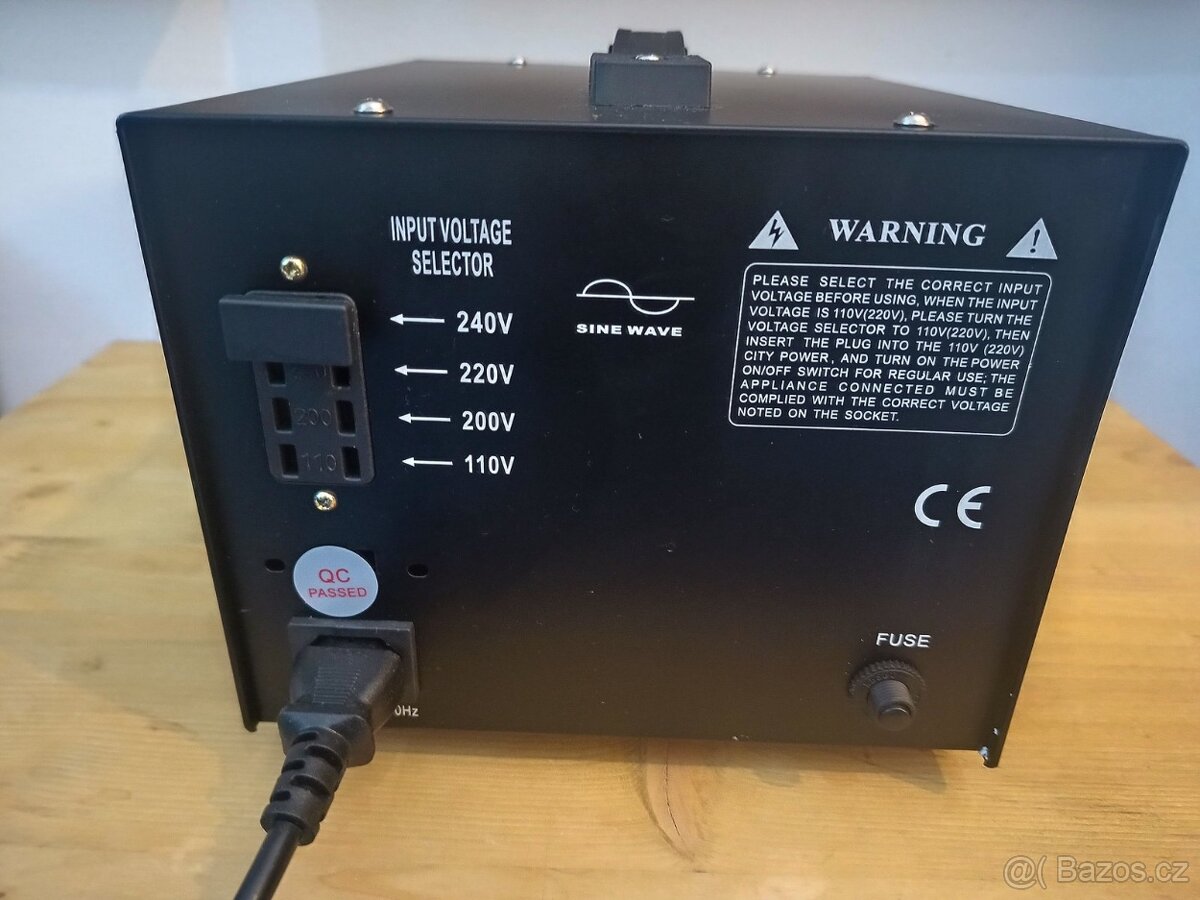 Trafo 240/220/200V=>110V (3000W) - 3
