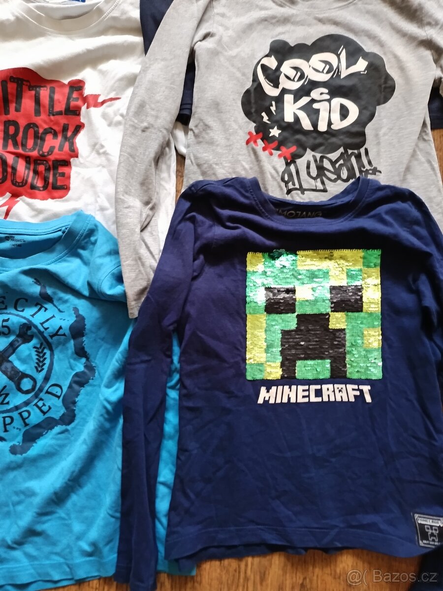 6x tričko 134 - 140 - 3