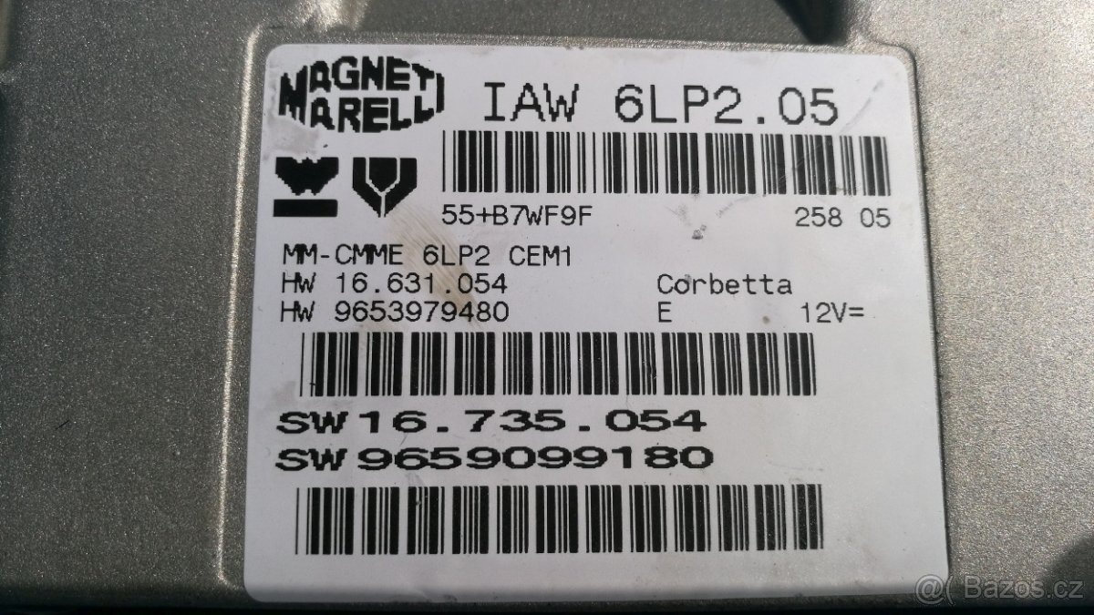 Peugeot Citroen ECU Mag Marellli IAW 6LP2.05 9659099180 - 3