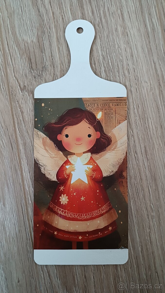 Dekorační prkénka andělé 2 - 3