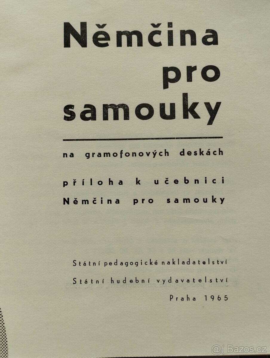 Němčina pro samouky - retro vinylové desky 5ks - 3