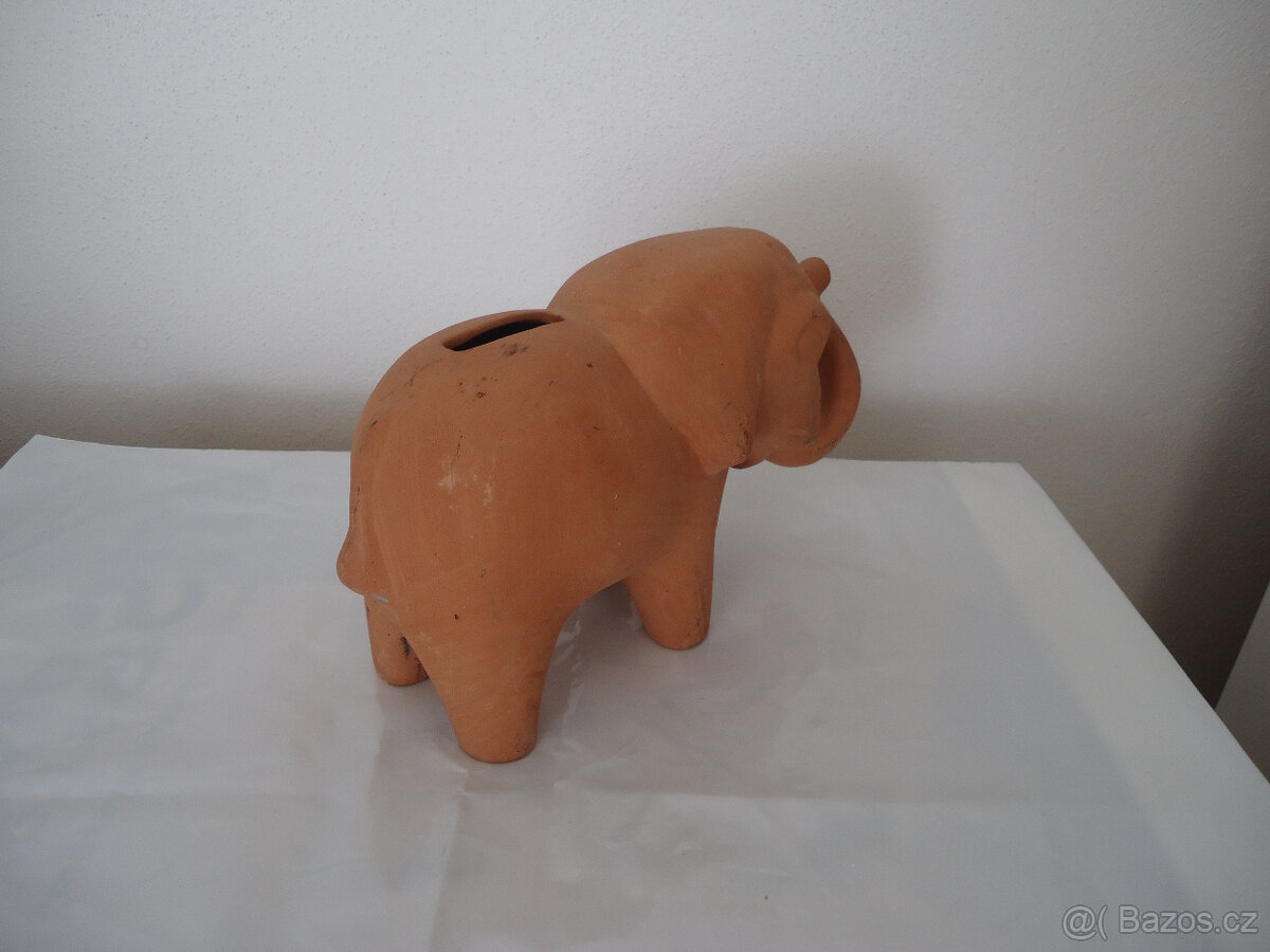 Keramický slon, soška - 3