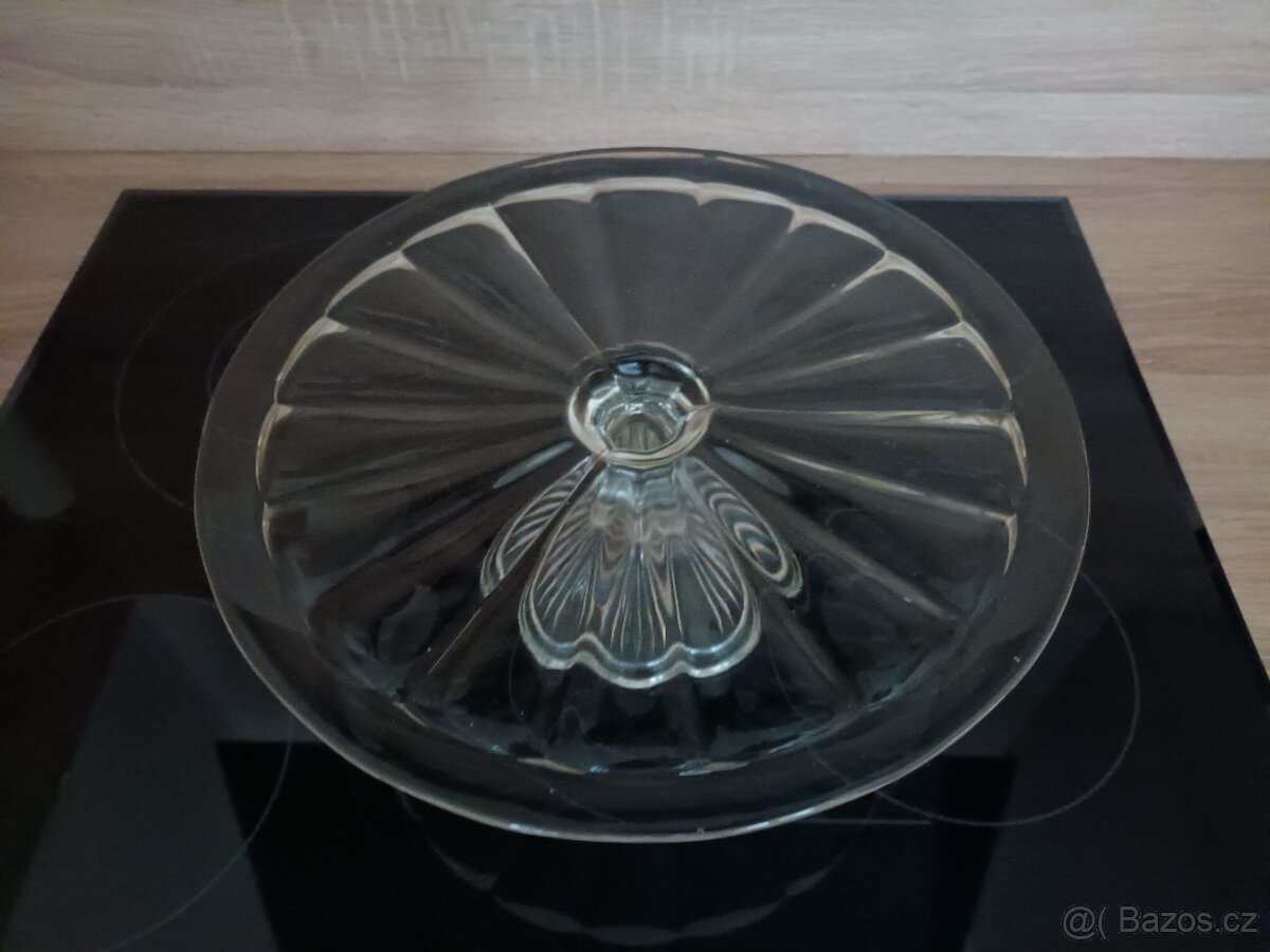 Skleněný podnos na dort - 3