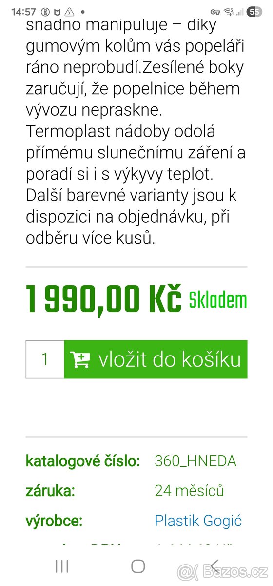 Prodej plastové popelnice - 3