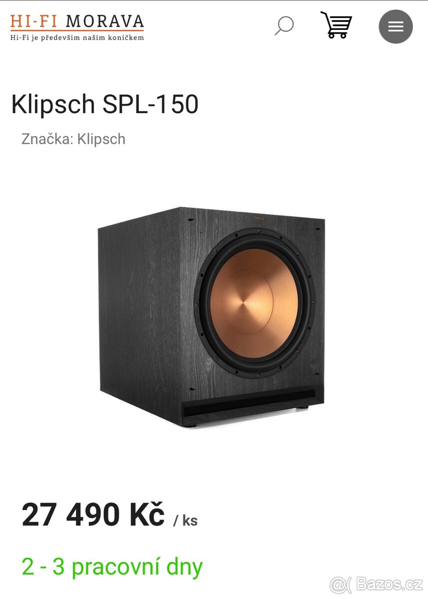 Subwoofer Klipsch SPL-150 - 3
