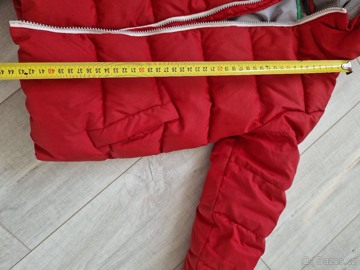 Dětská péřová zimní bunda Benetton XS,vel.4-5 let - 3