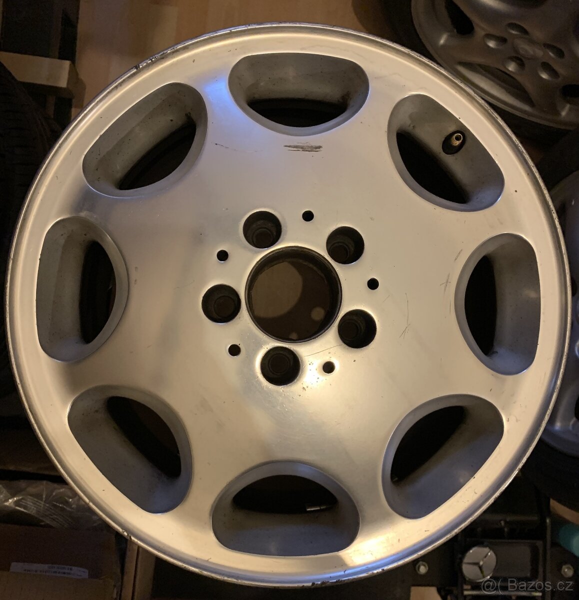 alu Mercedes-Benz w140 orig. R16 4ks + šrouby - 3