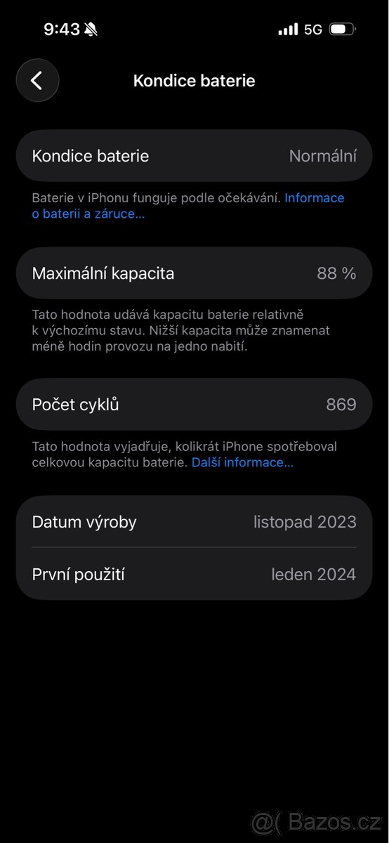 iPhone 15 pro 128GB přírodní titan - 3