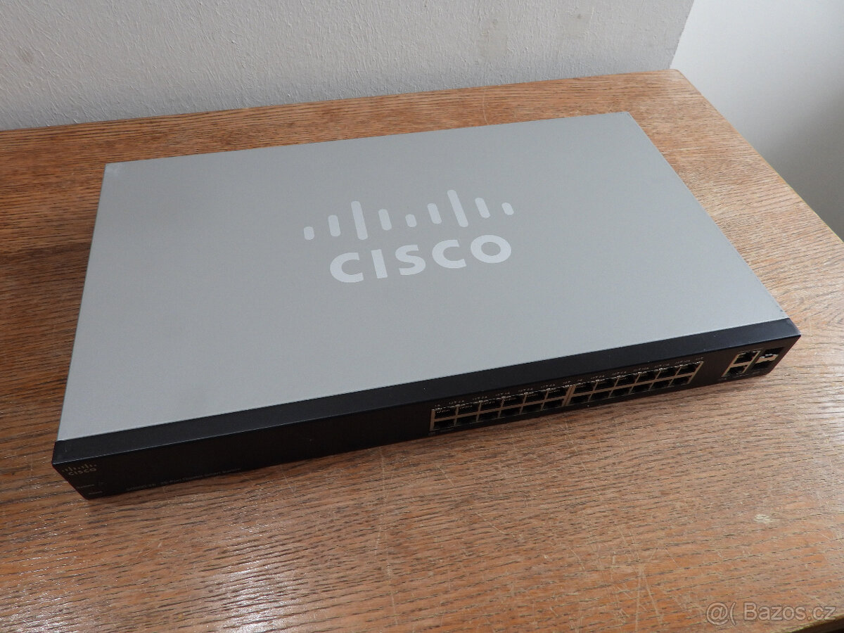 1U switch Cisco SG200-26 gigabit 2x Combo SFP 10/100/1000Mbp - 3