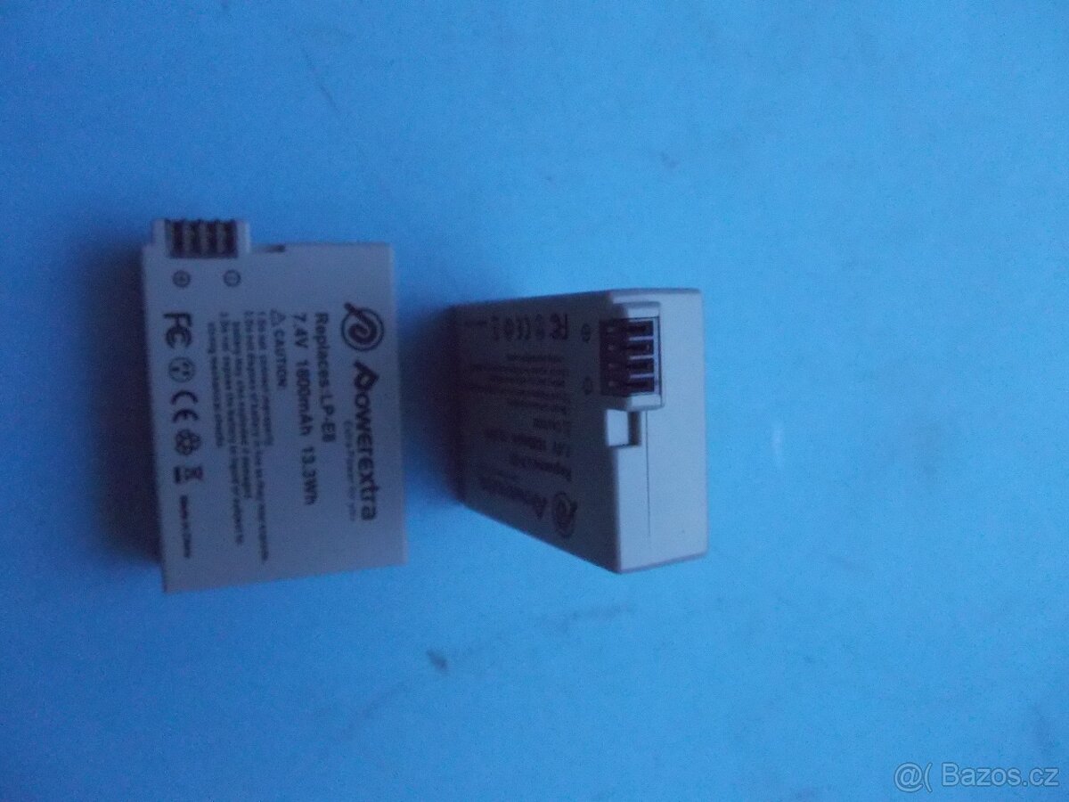 Canon EOS - 2ks baterií 1800mA - 3