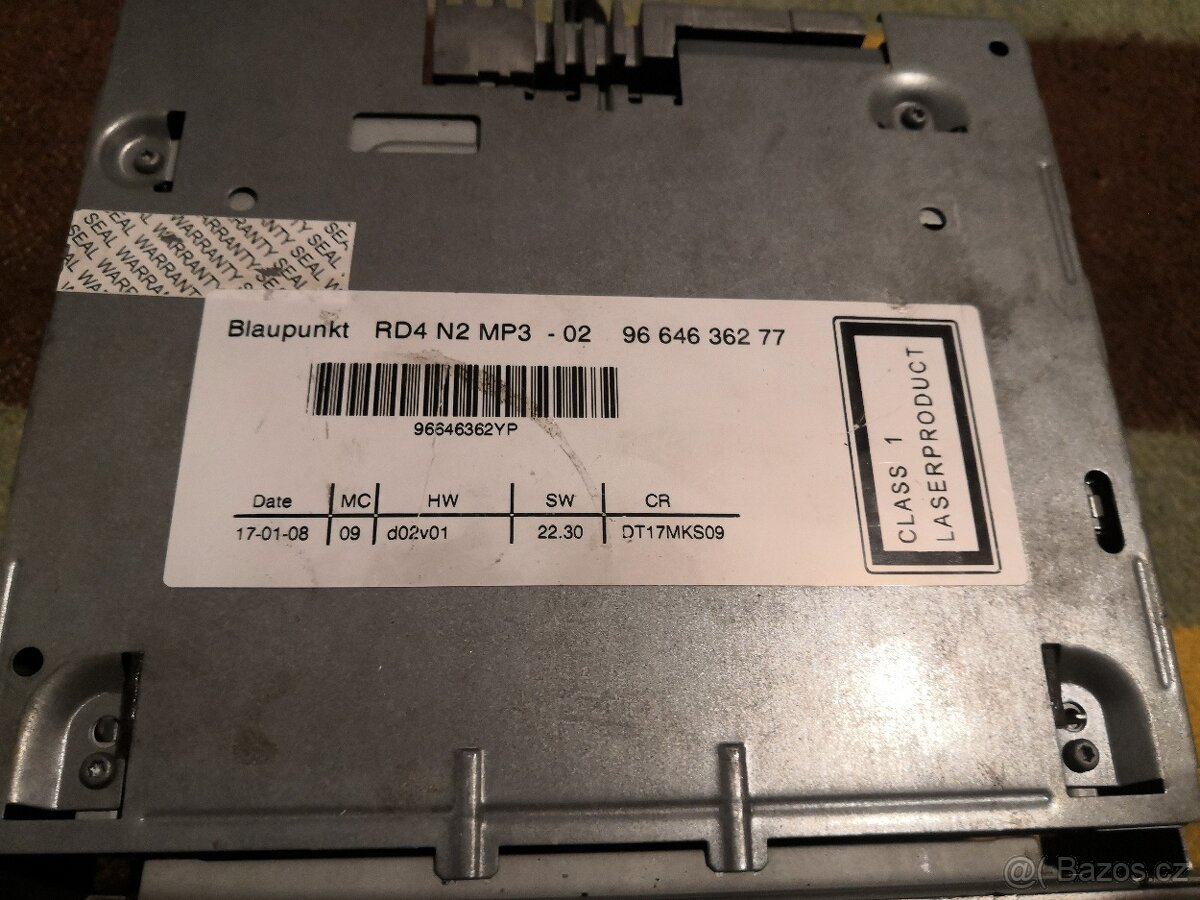 Rádio Cd Mp3 Citroen Peugeot 9664636277 7645110393 Blaupunkt - 3