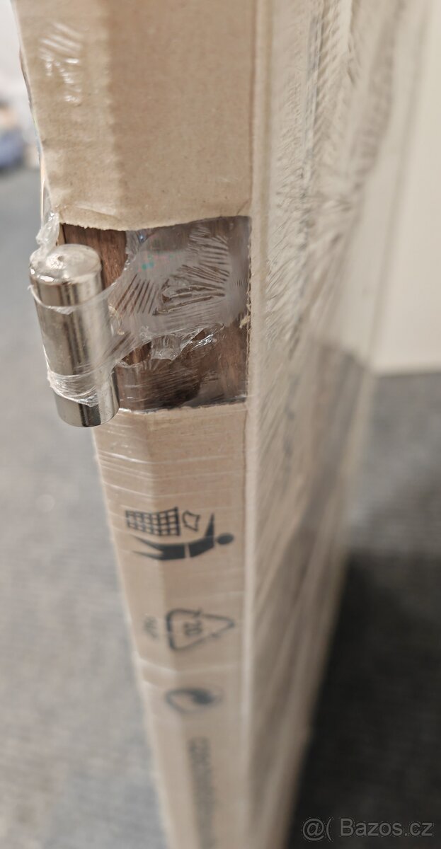 Interiérové dveře 2ks MASONITE 70/ plné s čtvercovým vzorem - 3