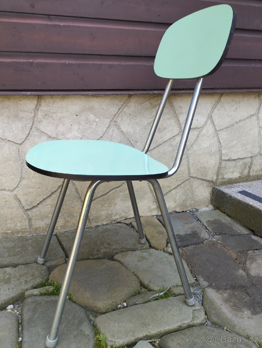 2 Dřevěné retro židle stáří cca 80 let - 3