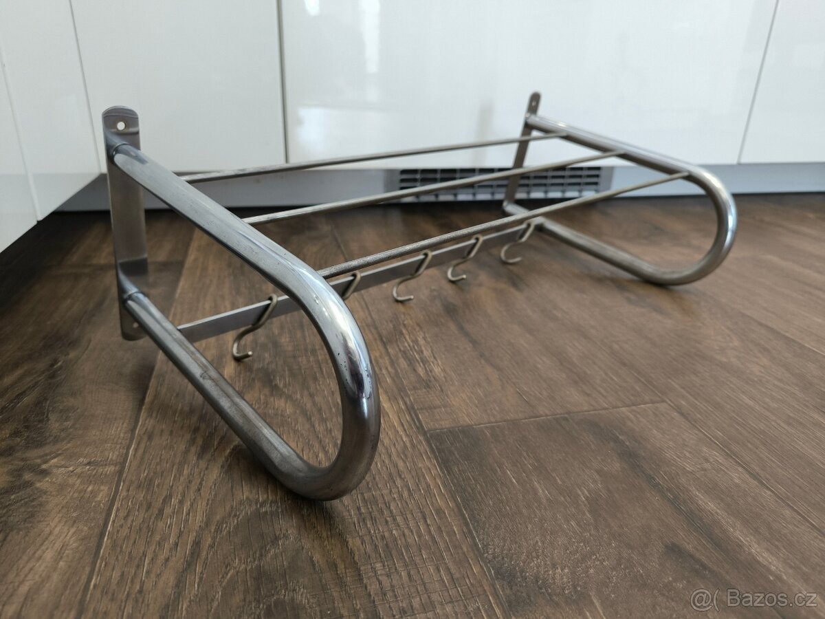 Funkcionalistický chromový věšák - 50. léta - 3