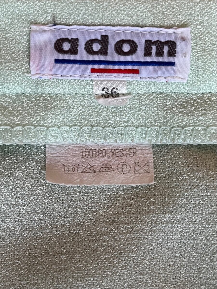 Zelenkavá zavinovací sukně - 3