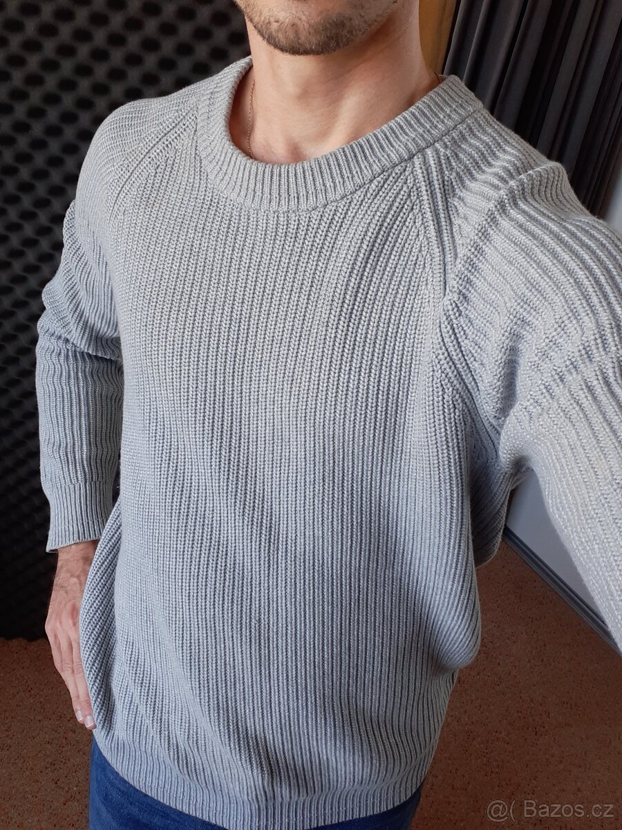 Šedý svetr Tommy Hilfiger vel. S - 3