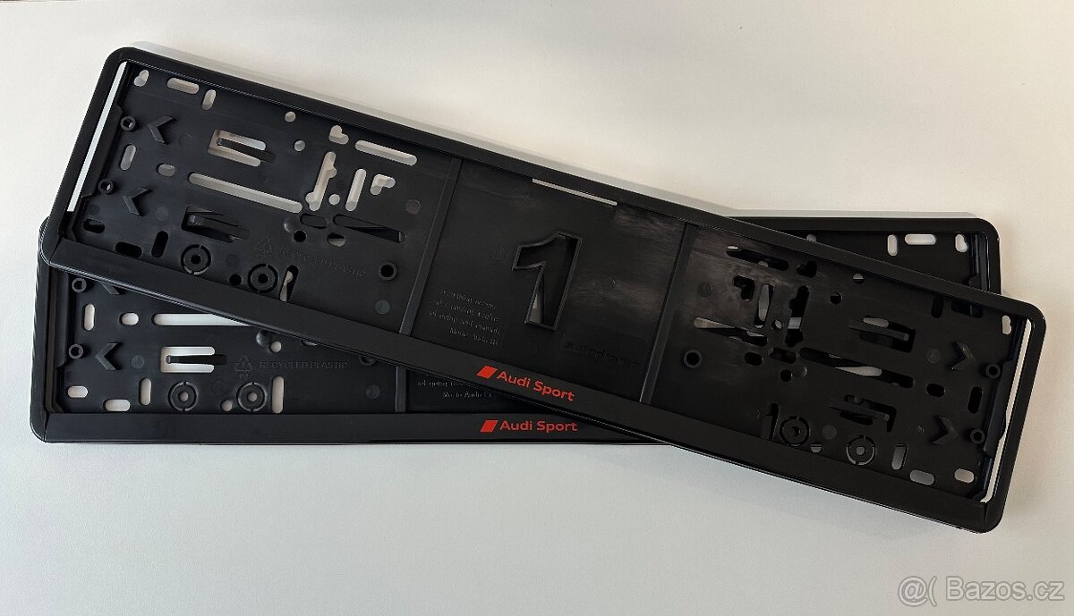 Audi Sport podložky pod SPZ - 3