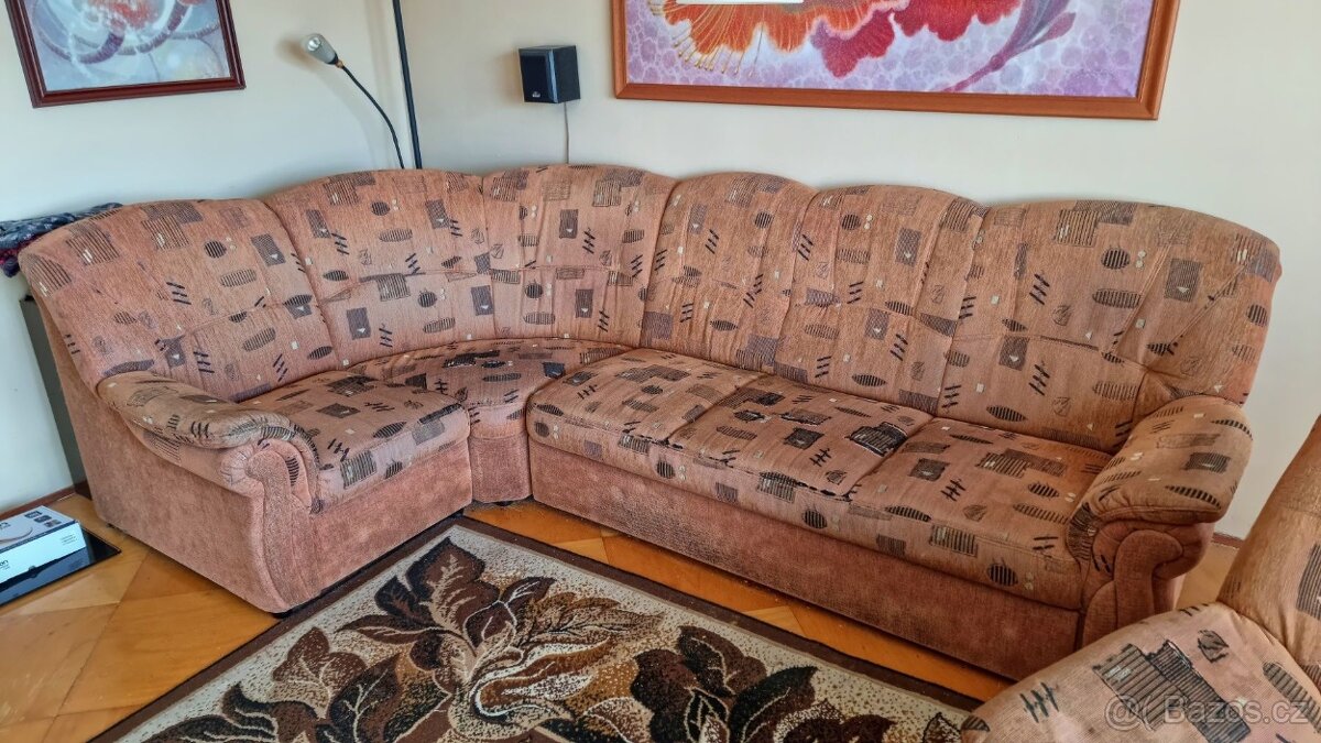 Rohová sedačka s křeslem - 3