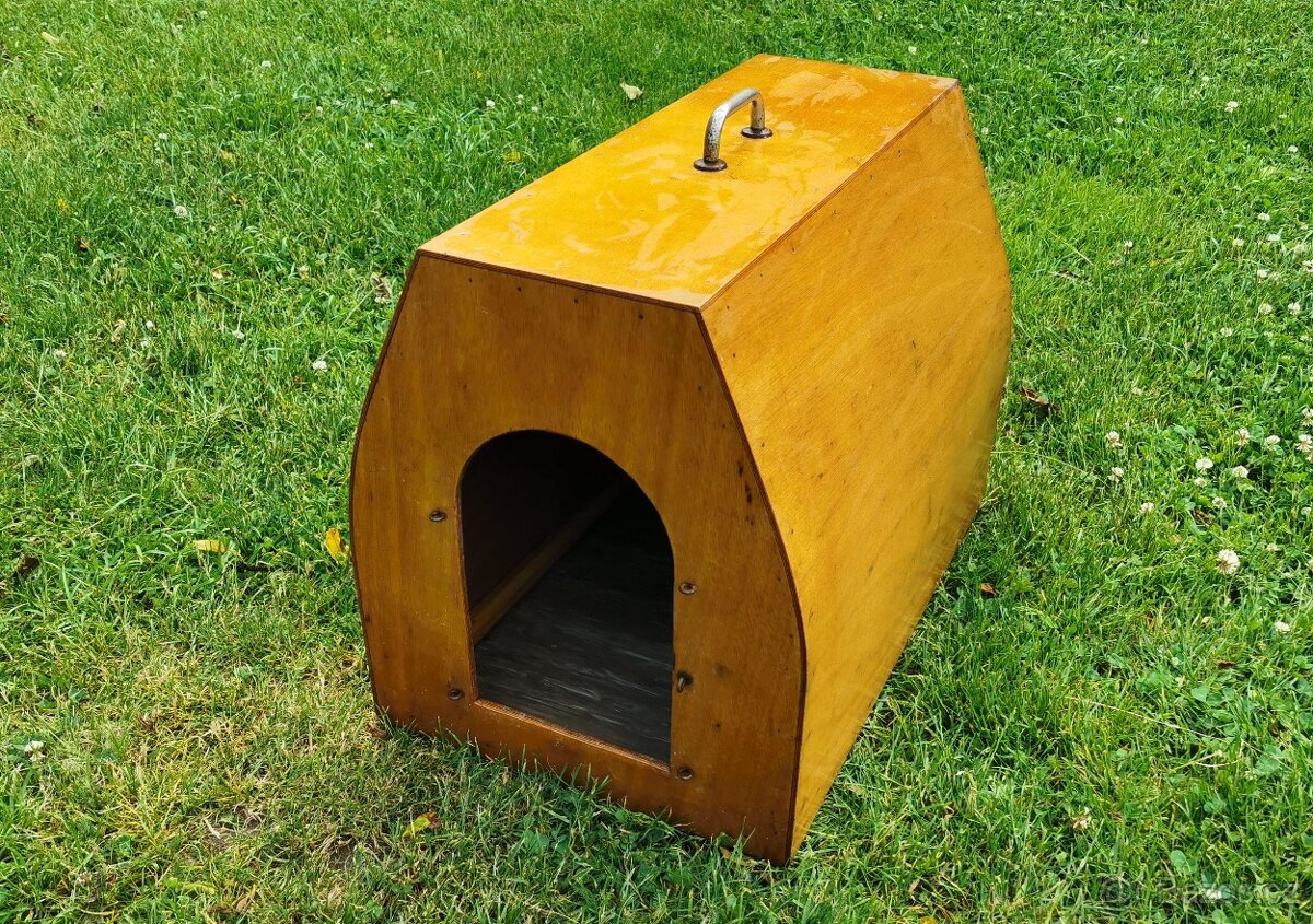 Dřevěná přepravka na psa, kočku - 3