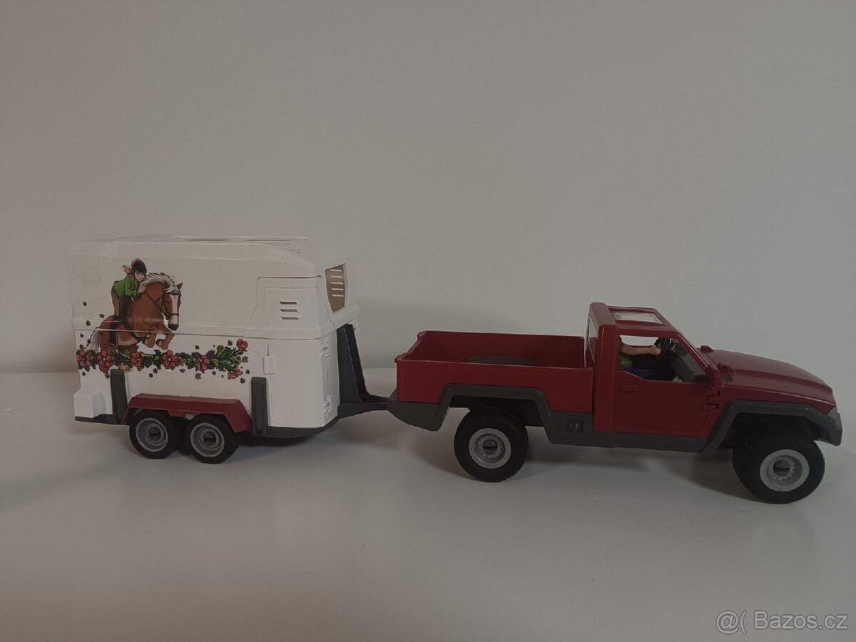 Schleich auto přívoz a kůň - 3