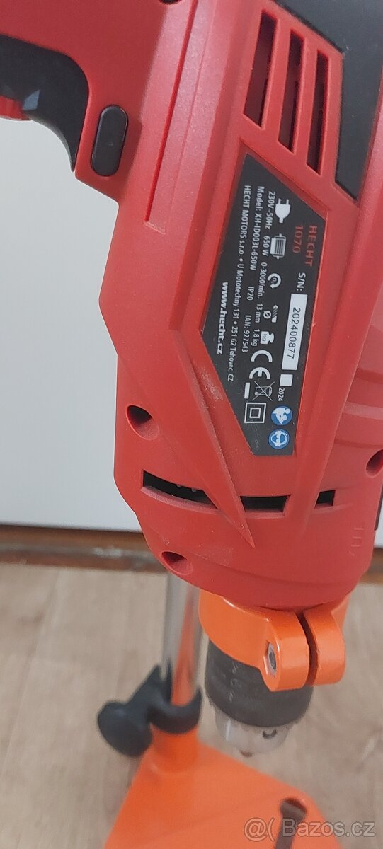 Vrtačka Hecht 650W + vrtací stojan KRAFTdele - 3