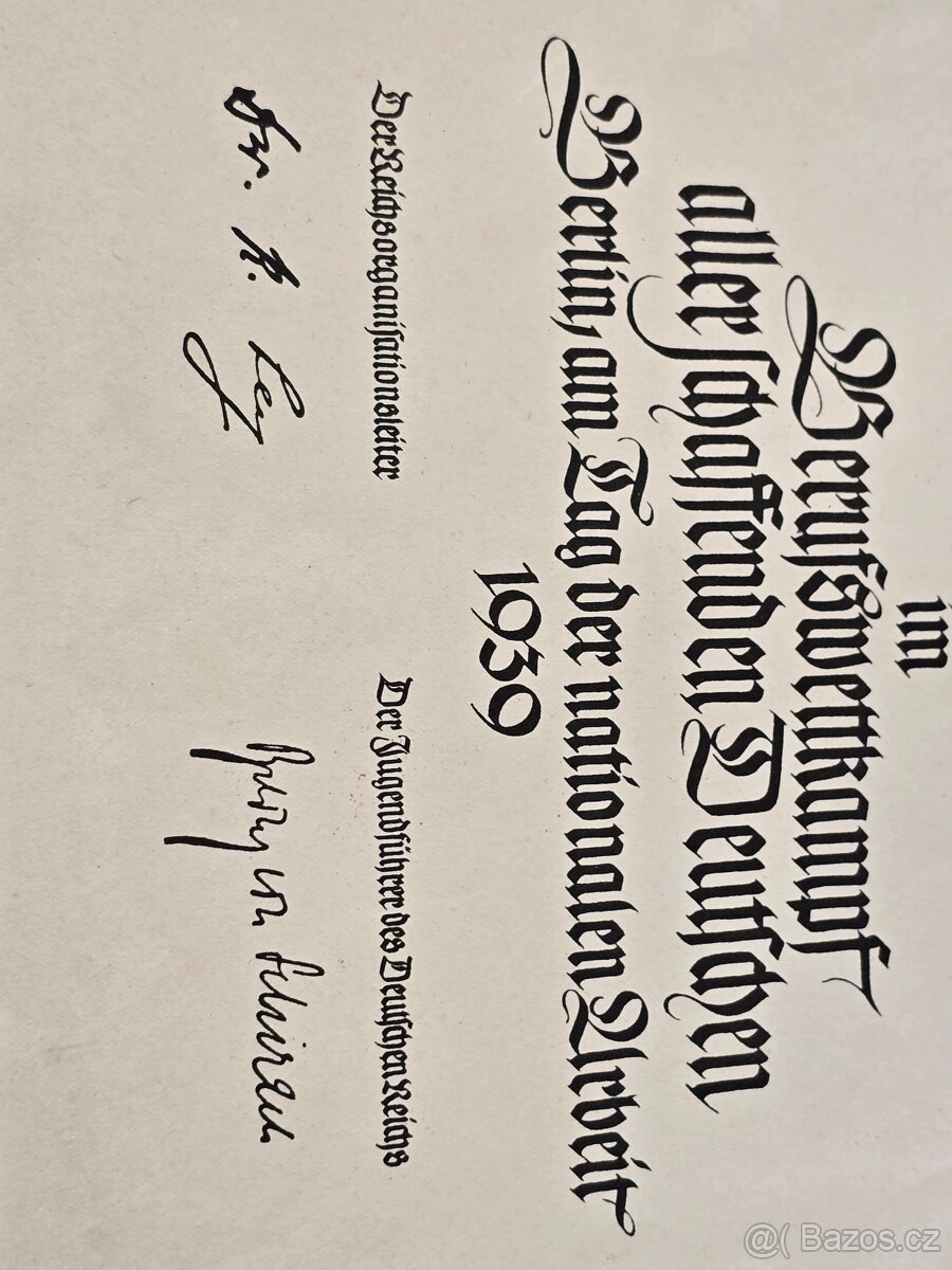 Hitlerjugend dokument na ženu - 3