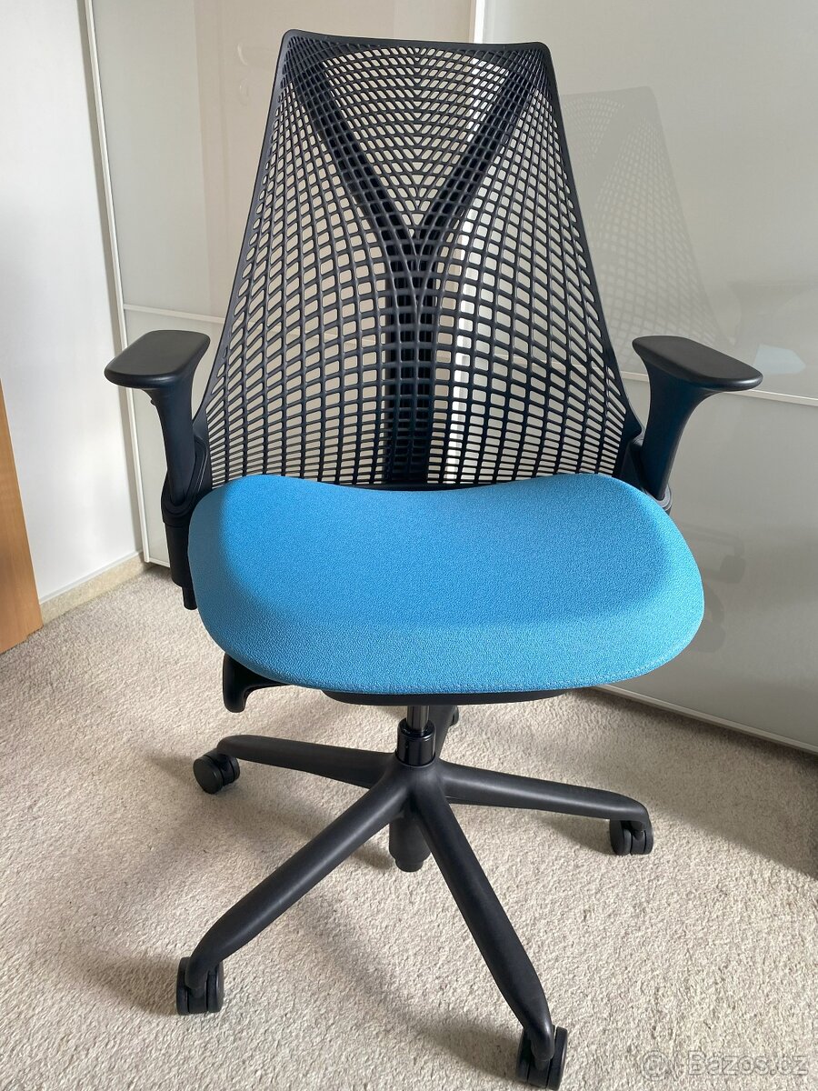 Kancelářská židle Herman Miller Sayl Ocean Blue ZÁNOVNÍ - 3