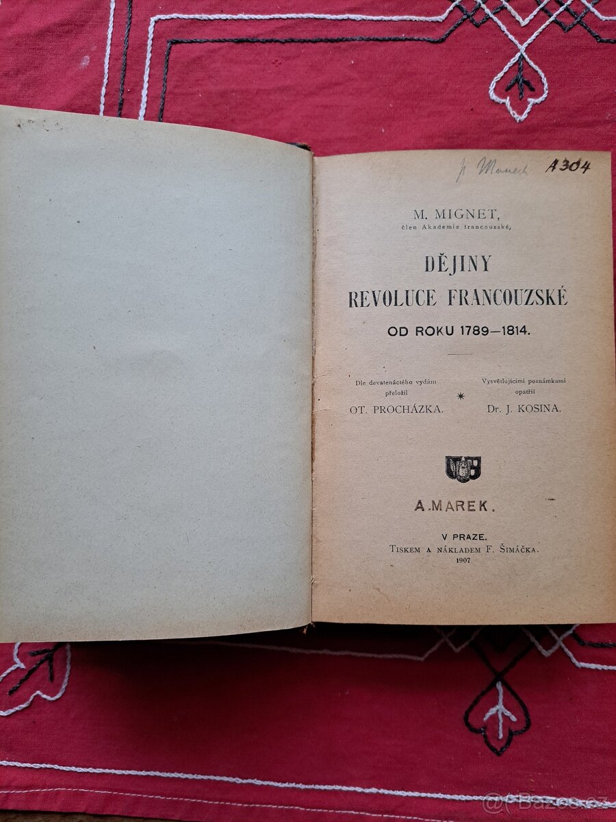 Dějiny revoluce francouzské od roku 1789-1814 - F.A.Mignet - 3