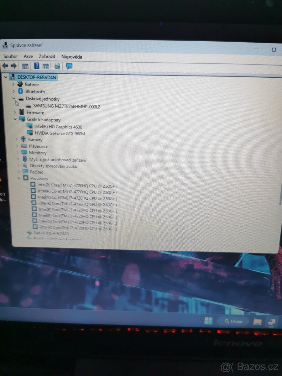 Prodám Herní notebook Lenovo Y50-70 - 3