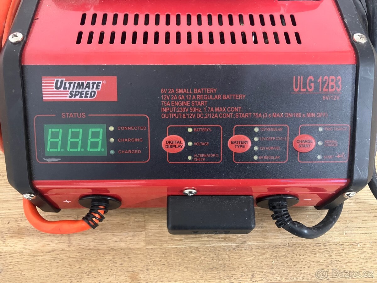 Nabíječka autobaterií s funkcí startu - 3