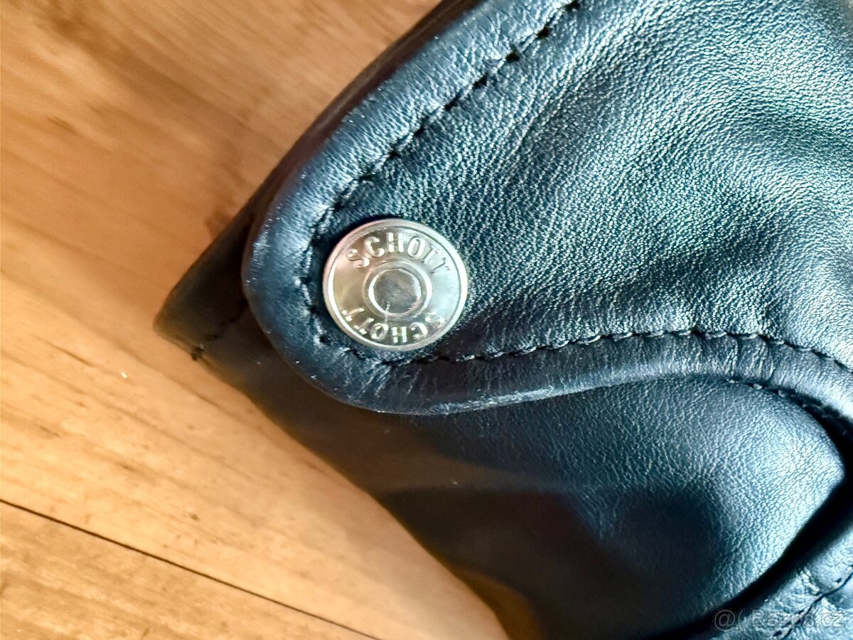 Schott kožená bunda černá, vel. M - 3