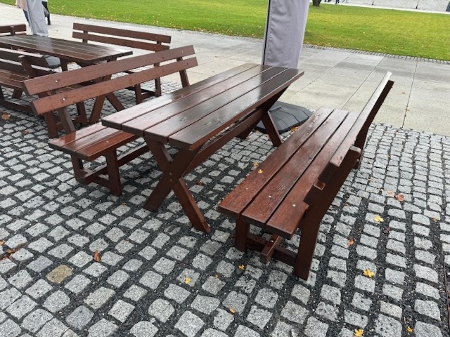 zahradí lavice, posezení do restaurace - 3