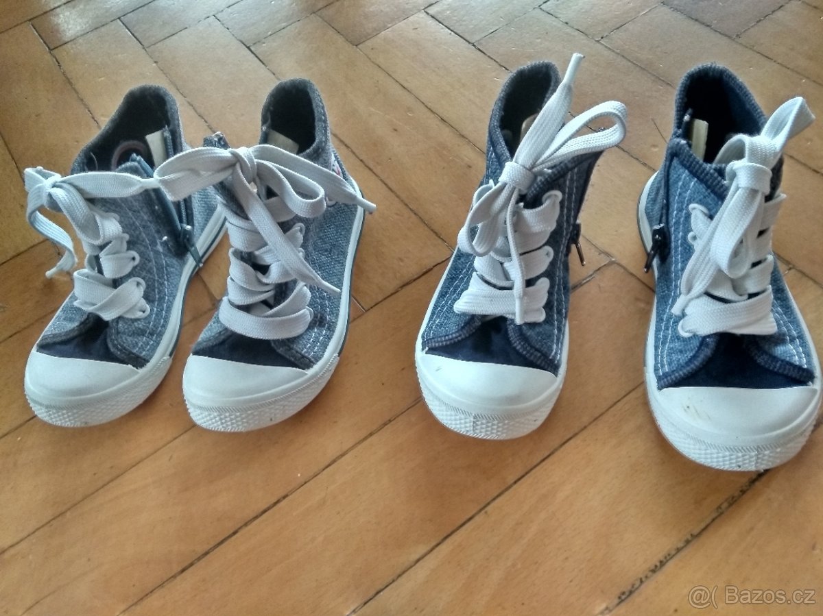 Zachovalé tenisky (papučky) vel. 27- POUZE MODRÉ - 3