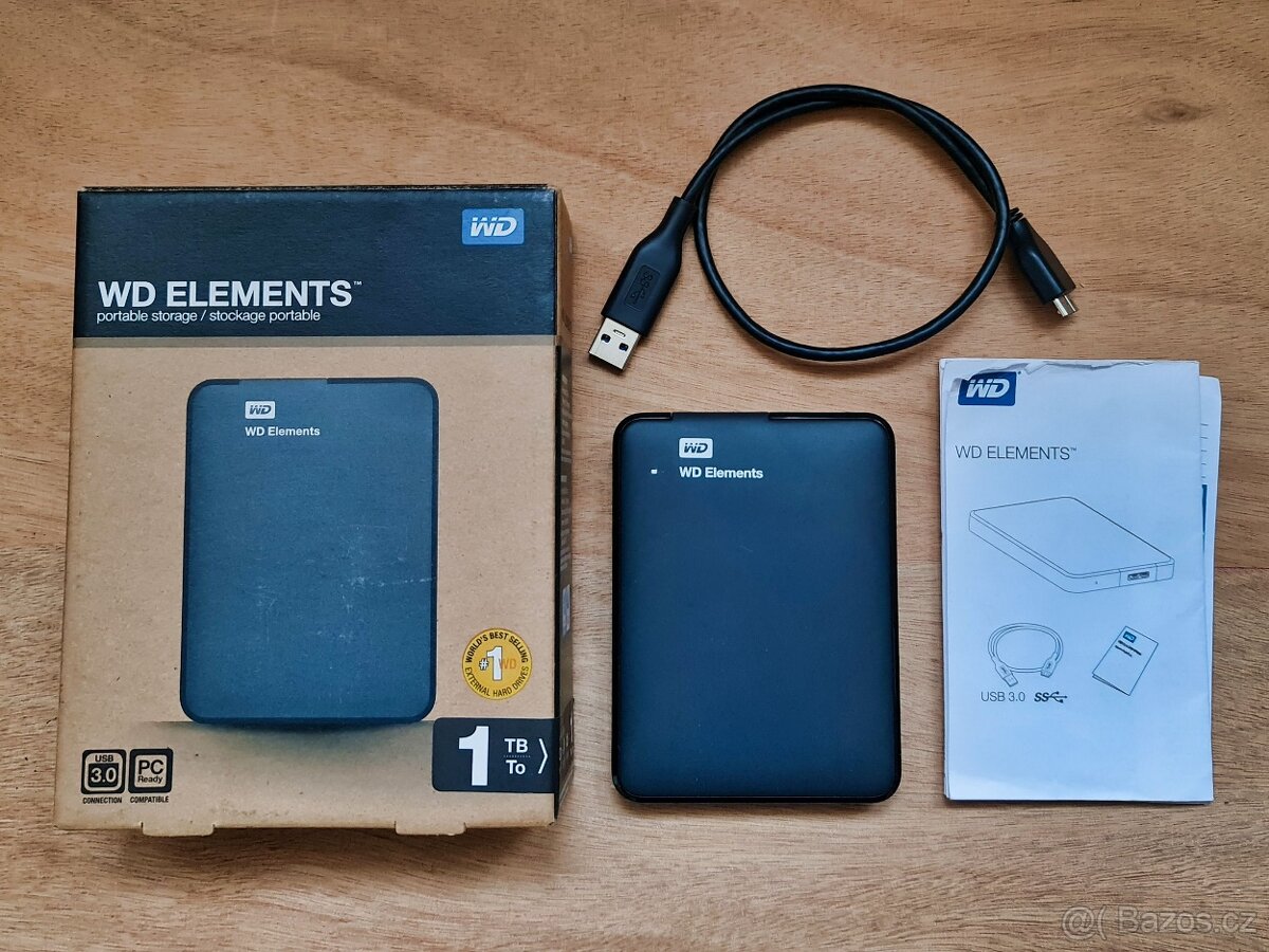 Externí HDD WD Elements 1 TB, zapnutý jen 154 krát - 3